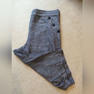 Lane Bryant Linen Crop pants
